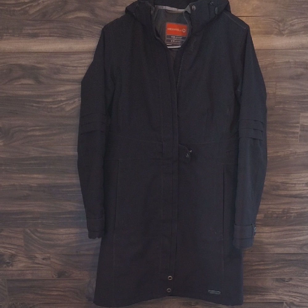 Merrell Opti-Shell Waterproof Insulated Parka Jacket Black Women's Small